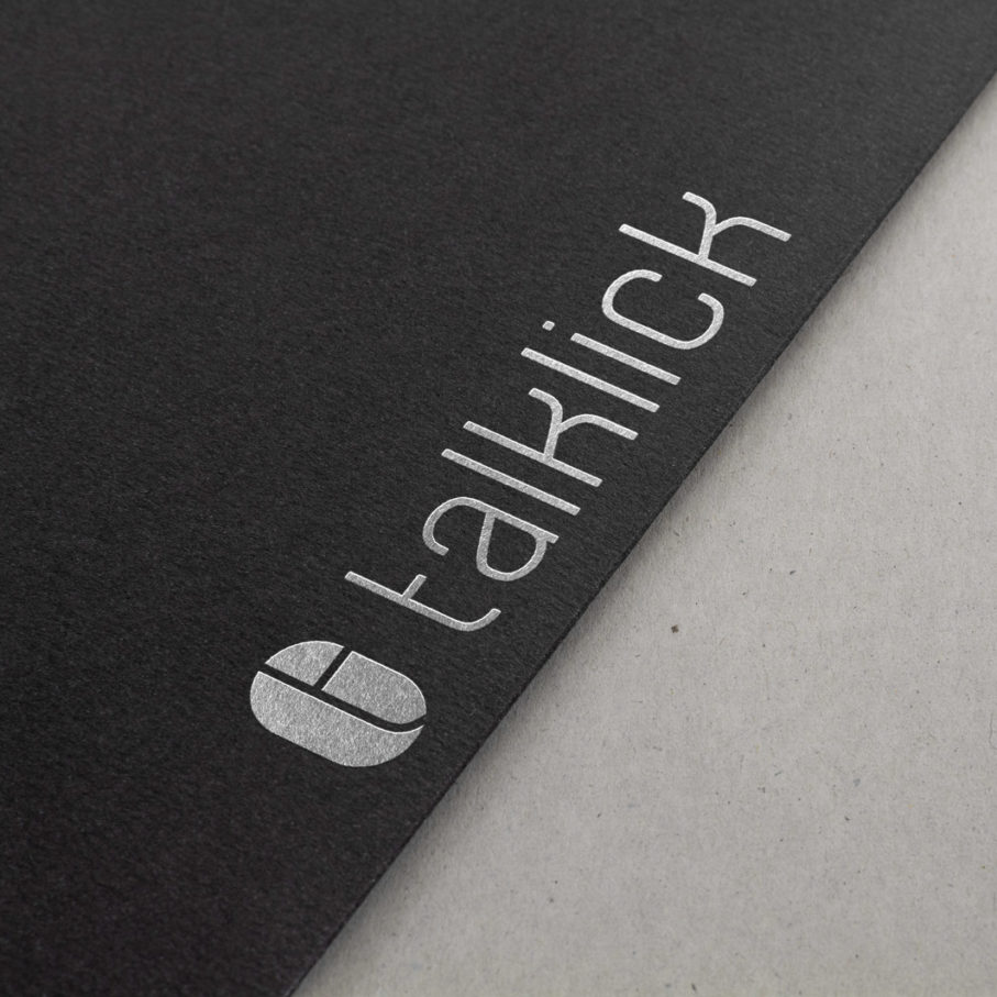 talklick webdesign Logo Prägung talklick webdesign Logo Prägung